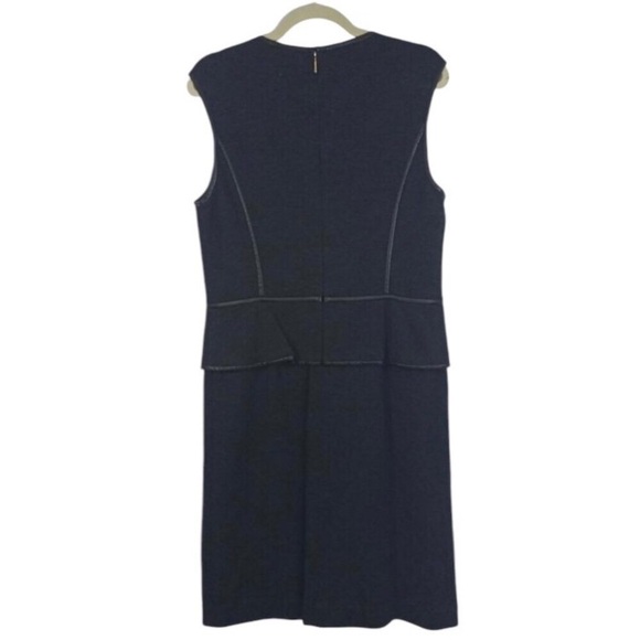 Tory Burch Navy Sleeveless Sheath Dress - Picture 2 of 9